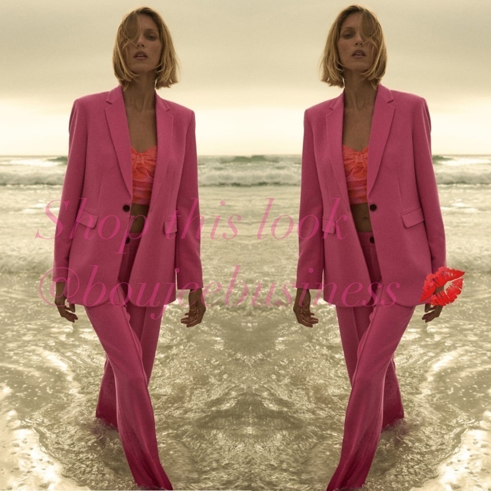 ZARA 2pcs Buttoned Tailed Blazer & Francoise Pants Coord Set BNWT